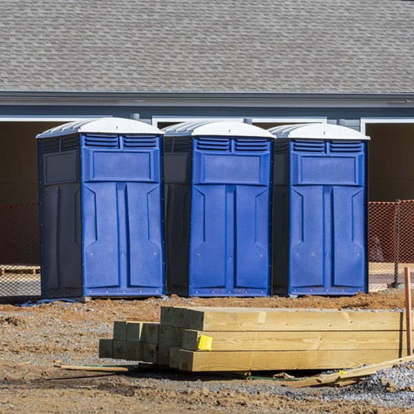 is there a specific order in which to place multiple portable restrooms in South Range MI